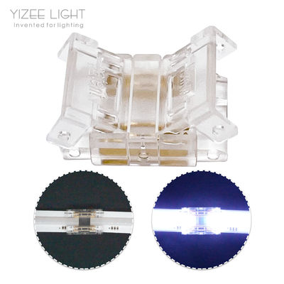 Conexión conveniente Conectores de banda LED de 4 pines para banda LED COB de 10 mm