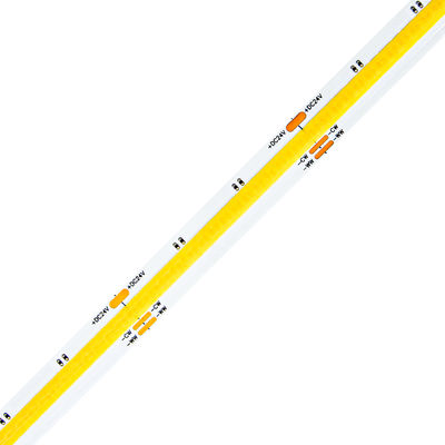 10 mm CCT COB LED Strip Light 640 Chips/M Tunable Blanco ajustable con luz LED