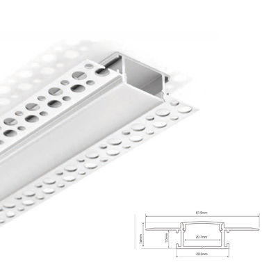 Profile de aluminio LED sin recubrimiento de 29*14 mm para techo de cartón de yeso