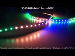 Tela de LED RGB digital DMX512 60LEDs/M 12mm 14.4W/M 5050 Tela de LED de color sueño